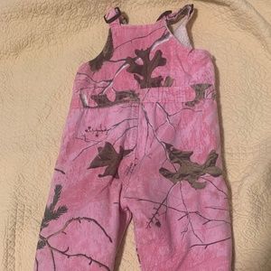 Fleece pink camo Overall